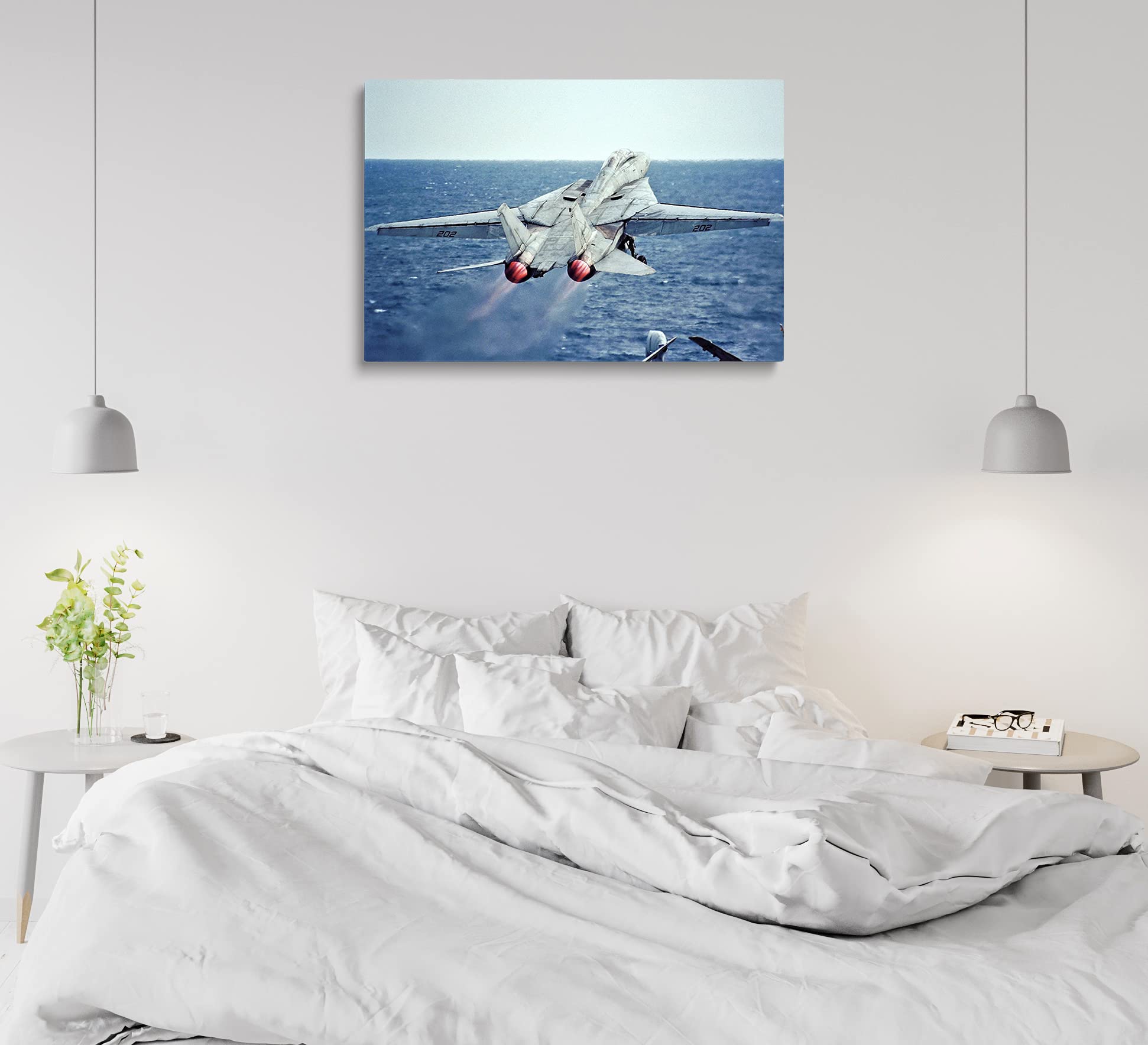 Amazon.co.jp: Pavaieics F-14 飛行機 キャンバス ウォールアート